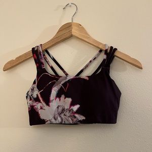 Athleta floral sports bra